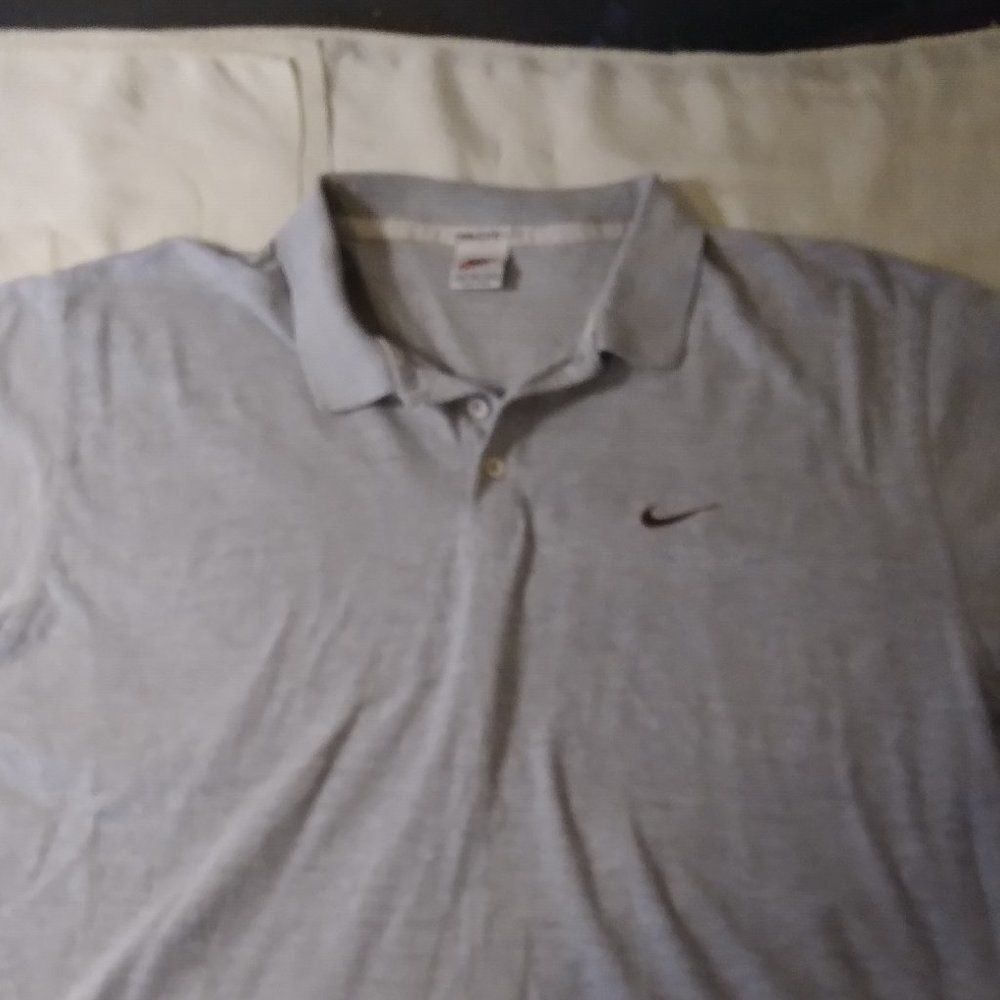 Vintage 90s Nike Small Swoosh Logo Polo Shirt - Picture 2 of 7